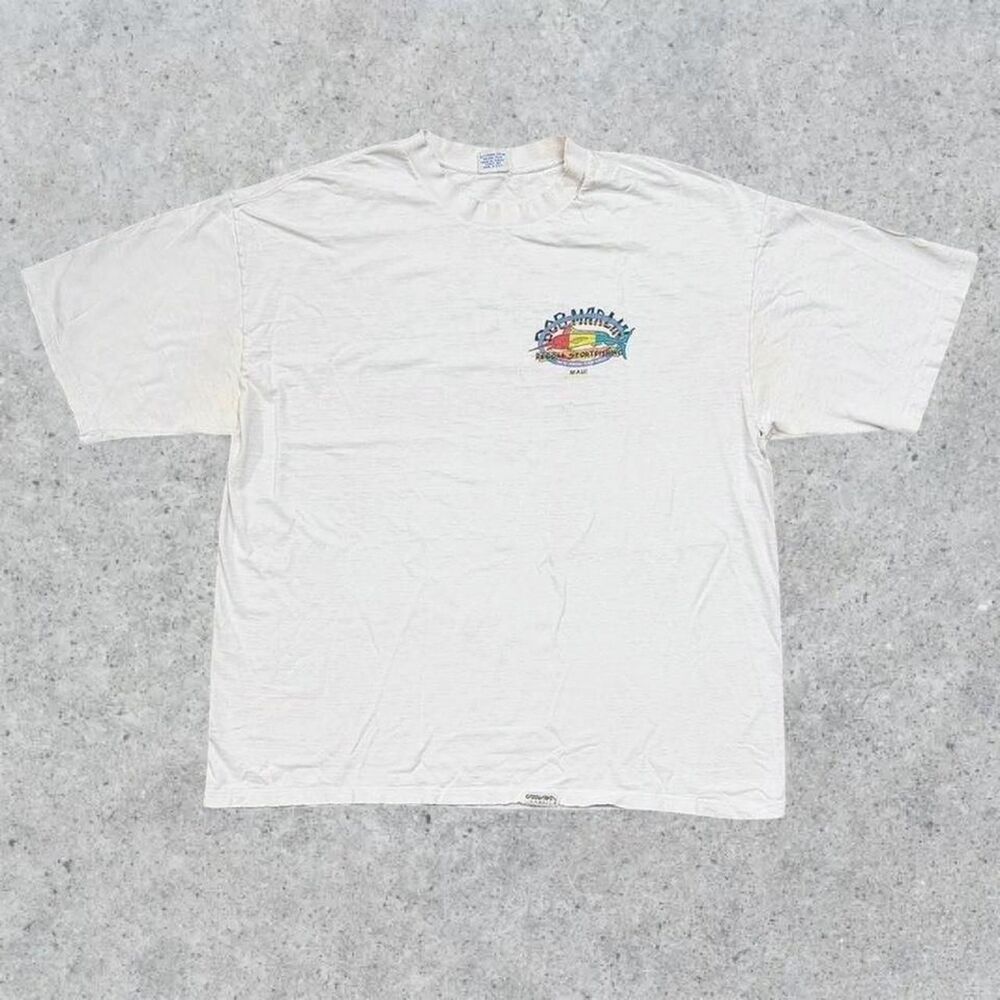 Vintage Bob Marlin Distressed Hawaiian Surf Shop T Shirt